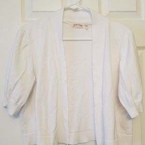 White Faded Glory Cardigan